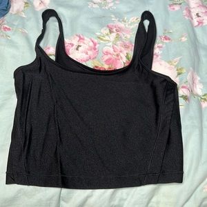 Athleta shine black tank NWOT